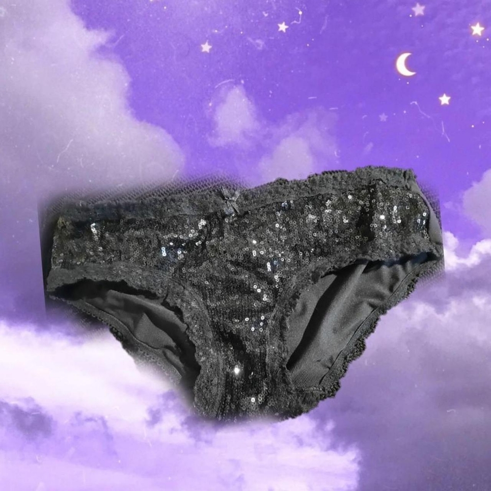 XOXO Black Sequins Panty